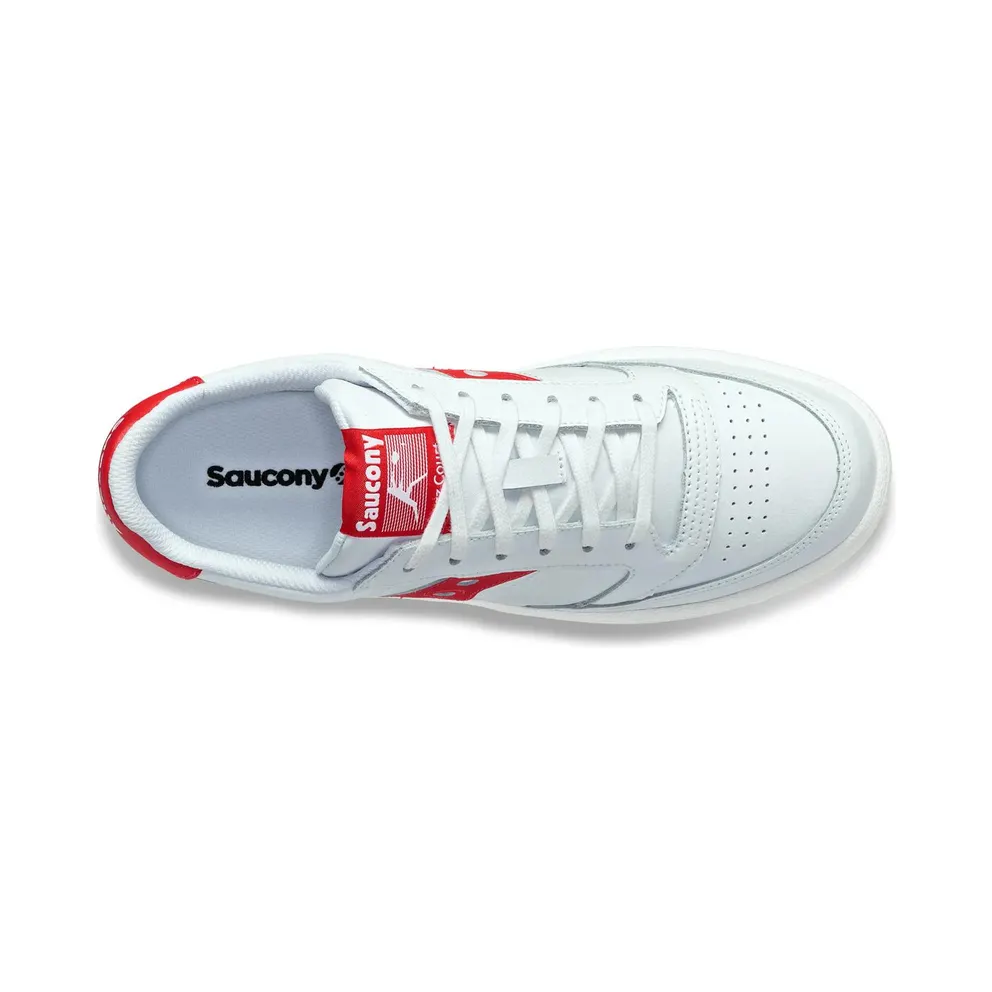 Saucony Jazz Court PU White Red (S70759-2)