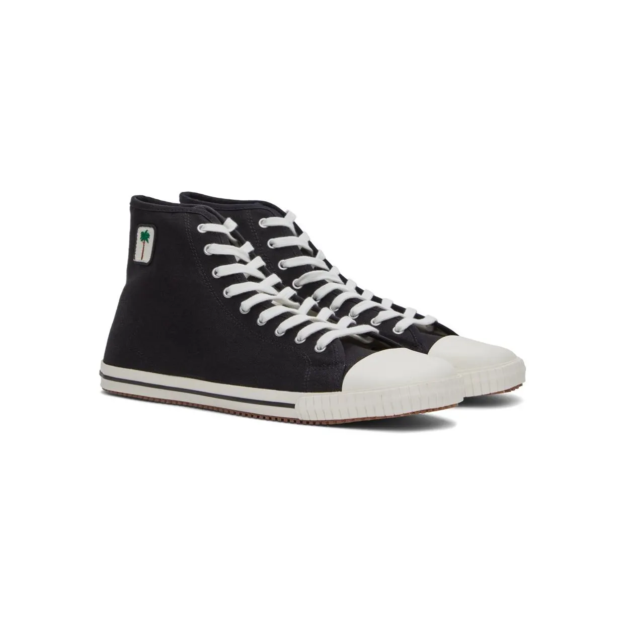 Palm Angels Black Vulcanized High Top Sneakers (PMIA075S22FAB0011001) (4)