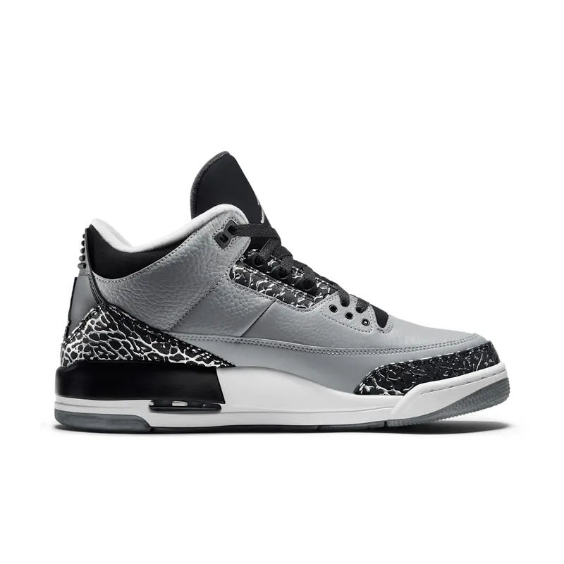 Jordan 3 Retro Wolf Grey Wolf Grey/Metallic Silver-Black-White (136064-004)