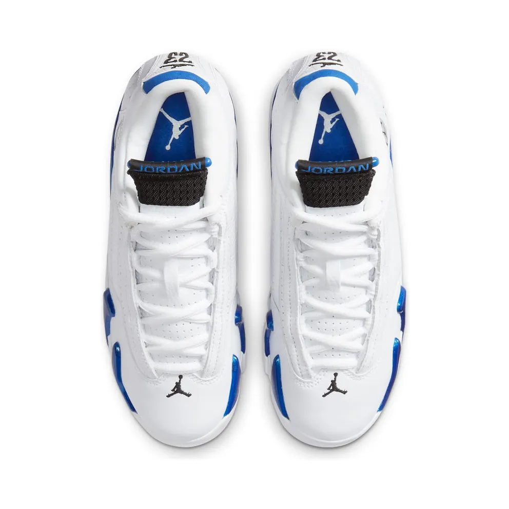 Jordan 14 Retro White Hyper Royal (GS) White/Black-Hyper Royal (487524-104)