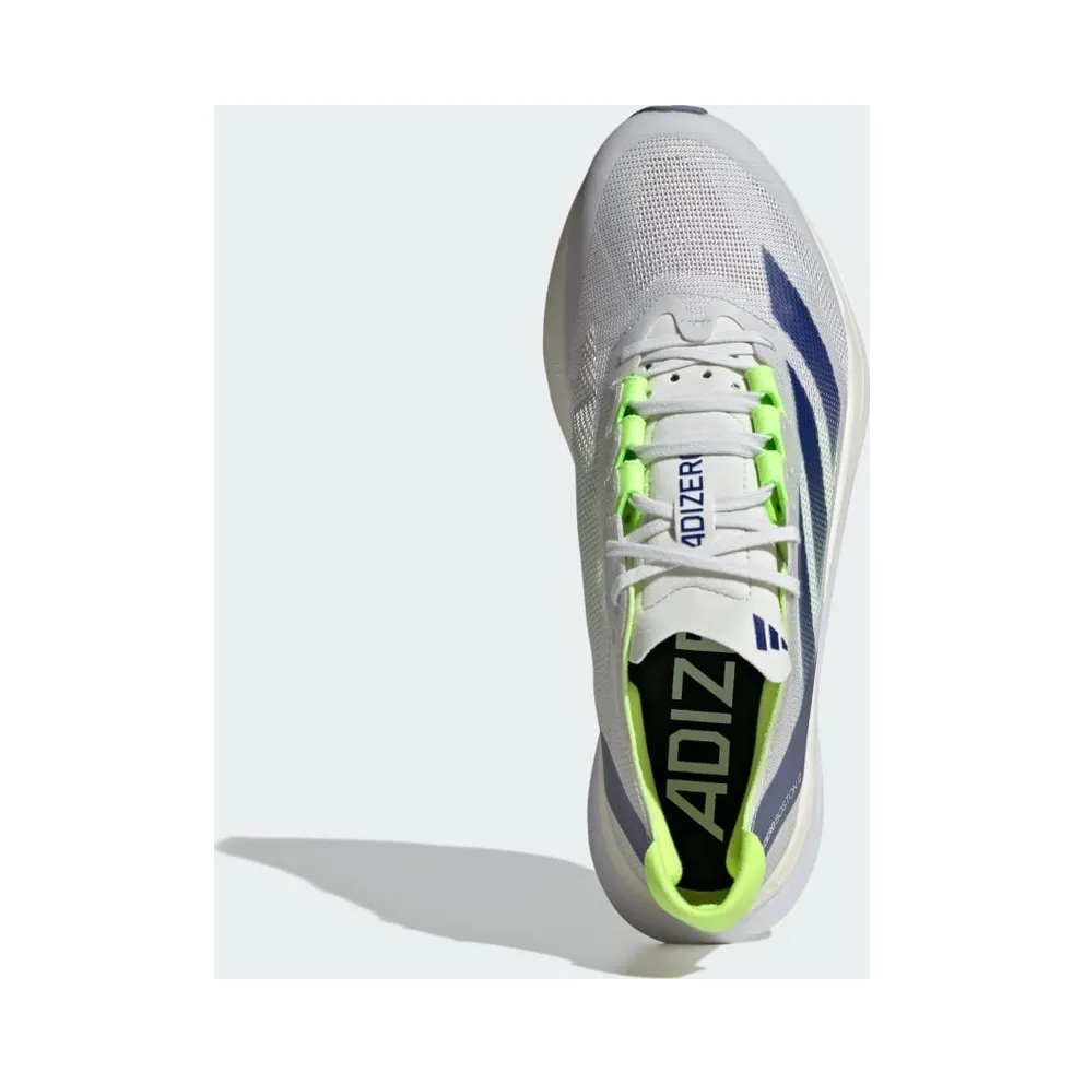 adidas Adizero Boston 12 Crystal White / Royal Blue / Lucid Lemon (IE8493)