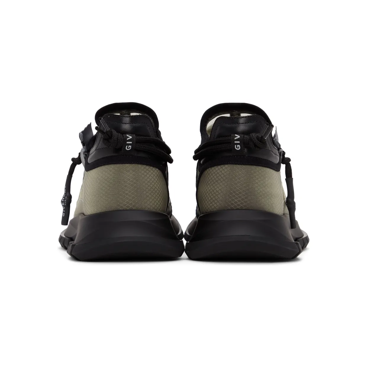 Givenchy Black & Grey Spectre Zip Sneakers (BH003MH14T) (4)