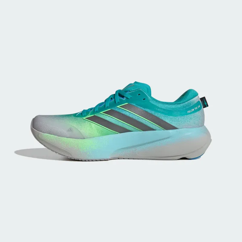 Adidas SUPERNOVA RISE 3 Running Shoes Grey Two / Iron Metallic / Lime Burst (JQ4528)
