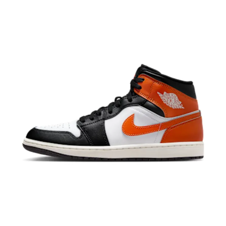 Air Jordan 1 Mid Black Toe “Starfish / White / Sail / Black” (DQ8426-801)