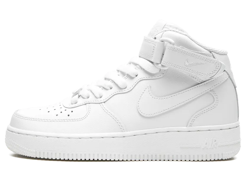 Nike Air Force 1 Mid Triple White (W) (DD9625-100/366731-100)
