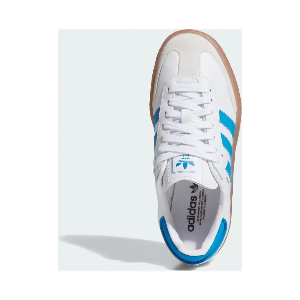 Adidas Sambae GS “Cloud White Bright Blue Gold Metallic” (JQ1236)