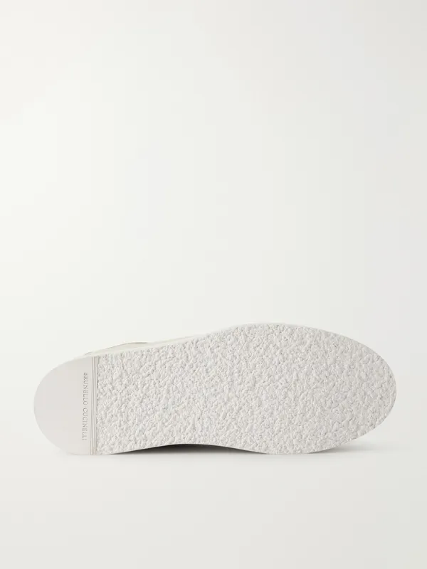 Brunello Cucinelli Suede Sneakers Beige (MZUKREM356) (3)