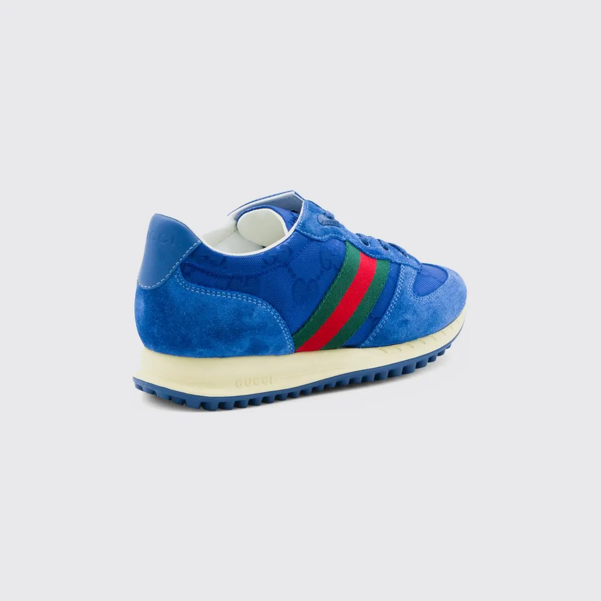Gucci Re-Motion Sneakers in Suede and Canvas with GG Jacquard Monogram Blue (850511AAFO94241) (2)