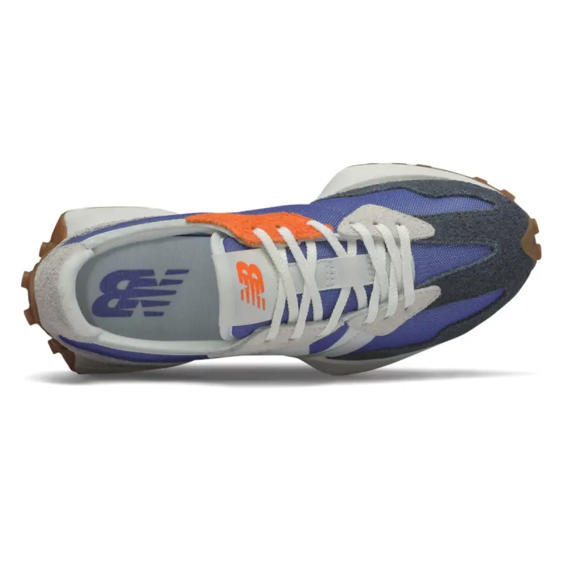 New Balance 327 Blue Grey (W) Magnetic Blue/Varsity Orange (WS327COC)
