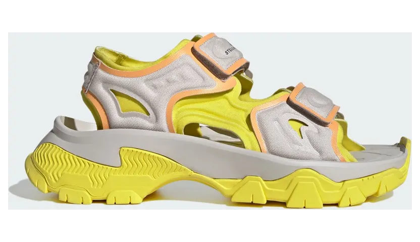 adidas Hika Outdoor Sandals By Stella Mccartney Chalk Pearl Bright Yellow Hazy Orange (IF1534)