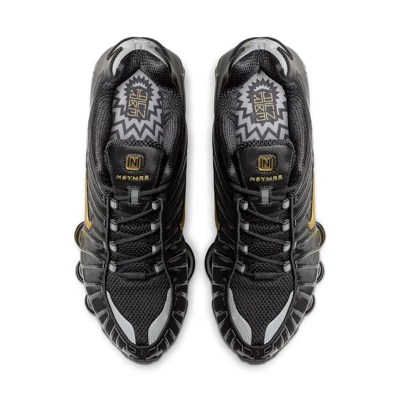 Nike Shox TL Neymar Black/Metallic Gold-Metallic Silver (BV1388-001)