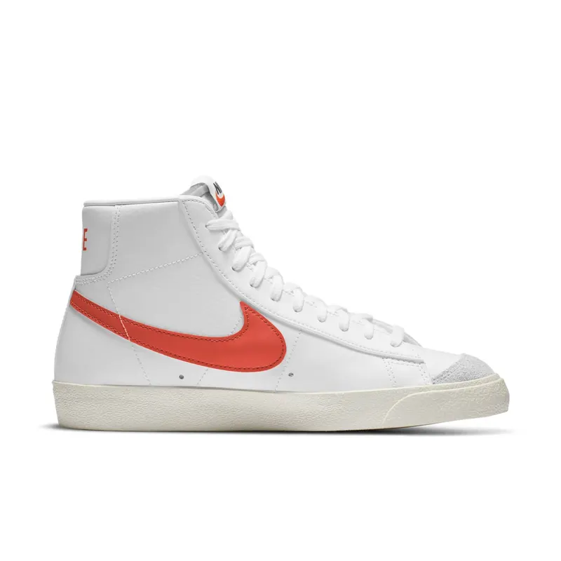 Nike Blazer Mid 77 White Bright Crimson White/White-Bright Crimson (BQ6806-110)