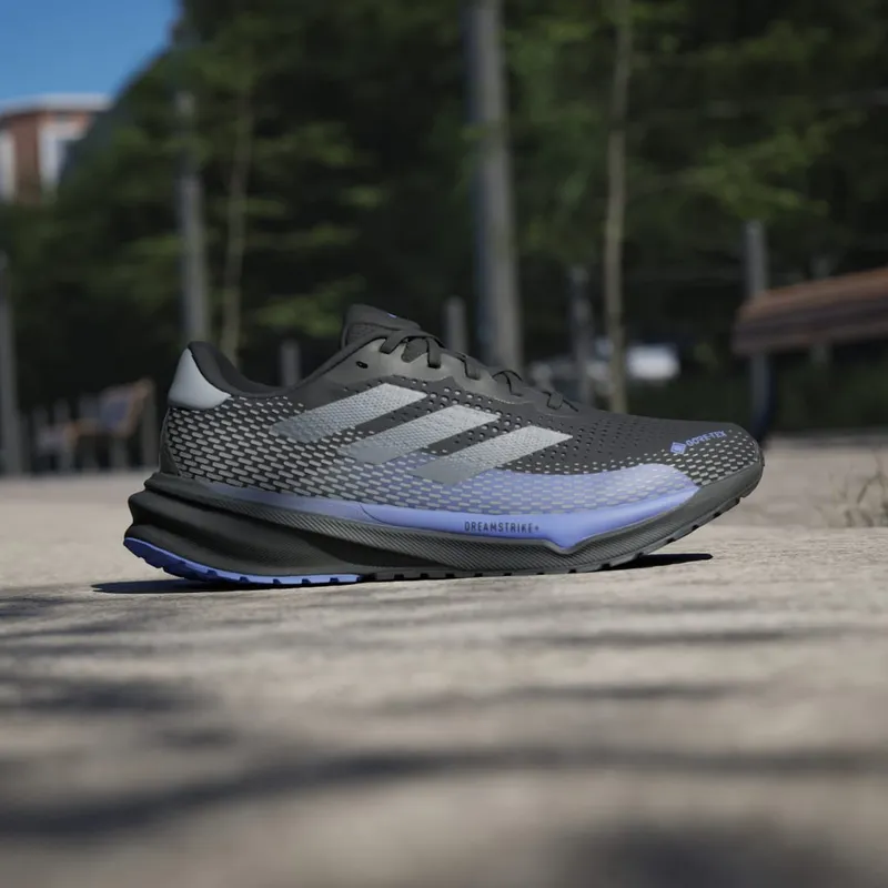 Adidas Supernova GORE-TEX Running Shoes Core Black / Grey / Cobalt Blue (ID6307)