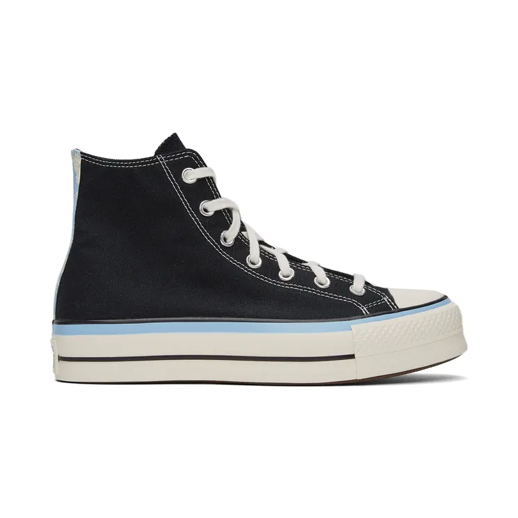 Converse Black & Blue Chuck Taylor All Star Lift Hi Sneakers (571582C)