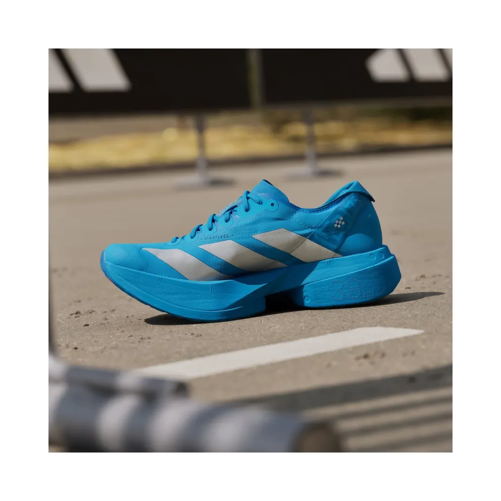 adidas Adizero Adios Pro 4 “Solar Blue / Silver Metallic / Lucid Red” (JR4797)