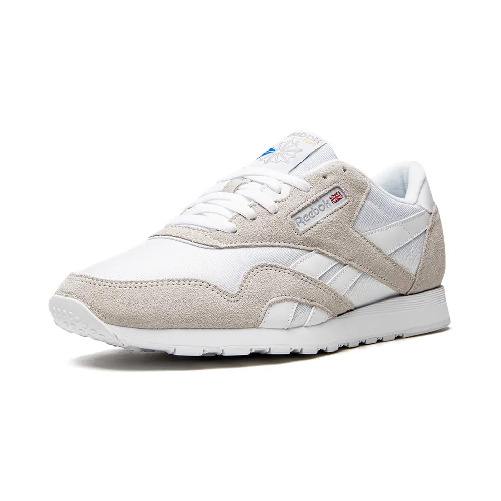 Reebok Classic Nylon Shoes White / White / Light Grey (FV1593)
