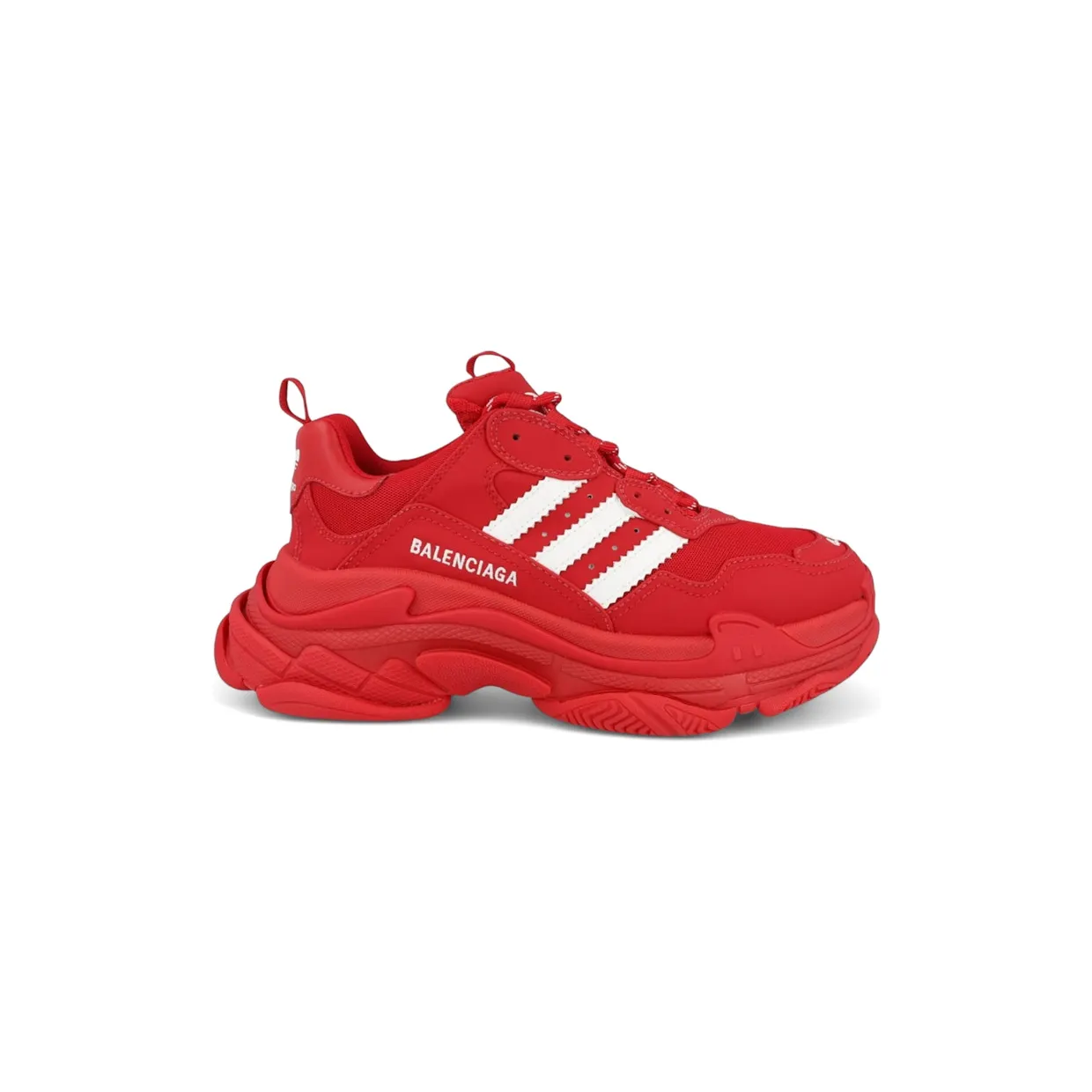 Balenciaga x adidas Triple S Red White (712821 W2ZB2 6090) (2)