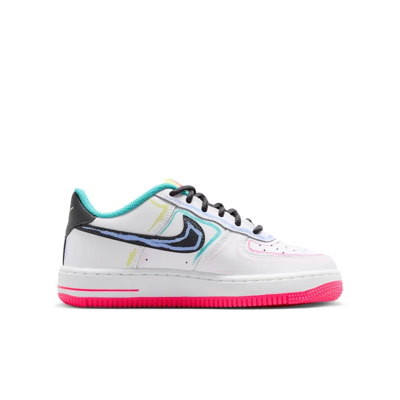 Nike Air Force 1 Low GS “White Hyper Pink Dusty Cactus” (IU3252-100)