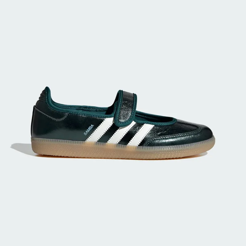 Adidas SAMBA JANE Shoes Rich Green / Off White / Gum (KK2501)