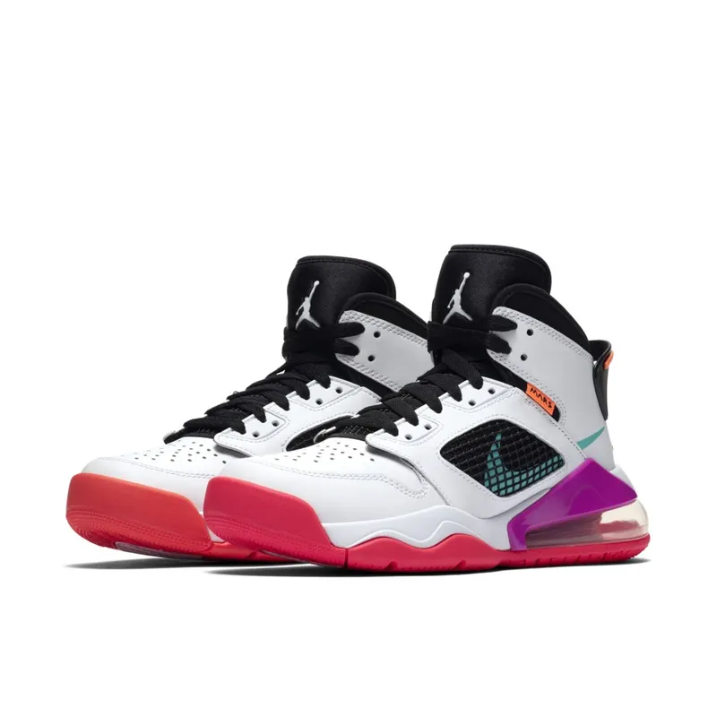 Jordan Mars 270 White Hyper Violet (GS) White/Black/Total Orange (BQ6508-102)