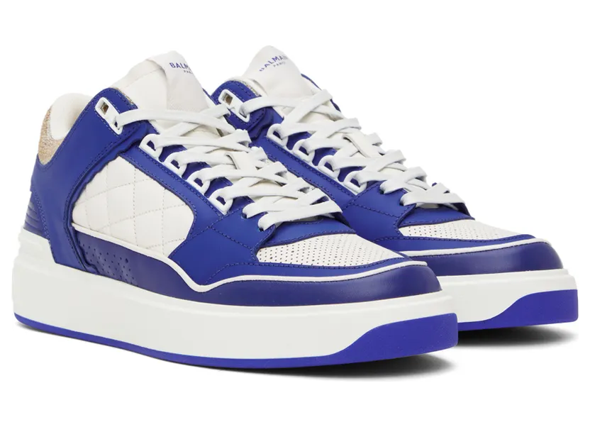 Balmain B-Court “White/Blue” (YM0VI304LCFT) (4)