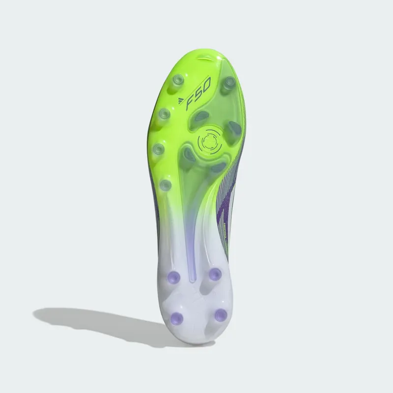 adidas F50 Elite Laceless AG Purple Rush Cloud White Lucid Lemon (JR5364)