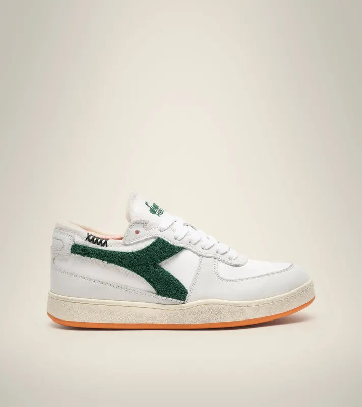 Diadora Mi Basket Row Cut Terry White / Green Eden (201178542C7213)