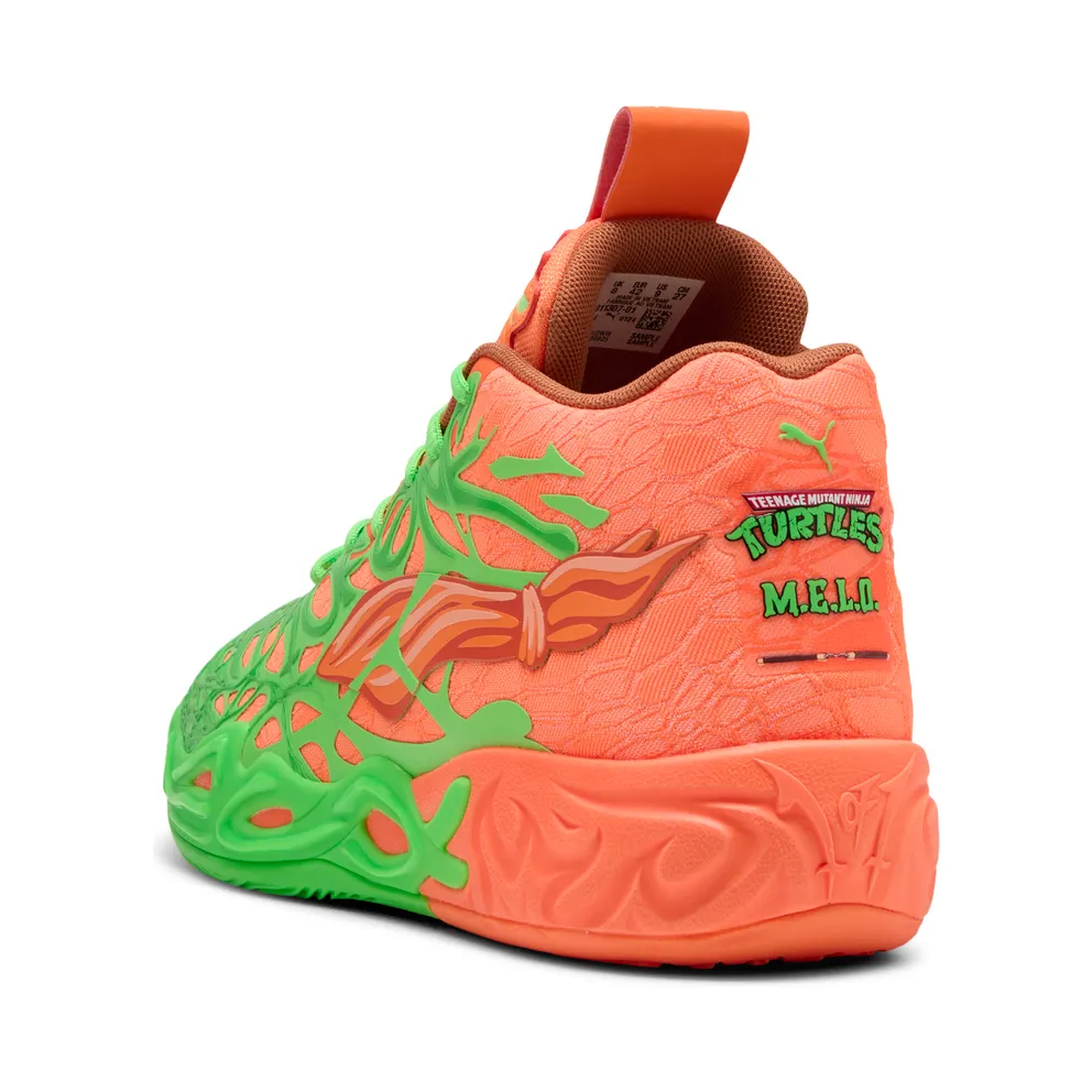 Puma HOOPS x TMNT MB.04 LM “Fluro Green Pes / Puma Green / Bright Aqua / Orange Glow” (311307_01)