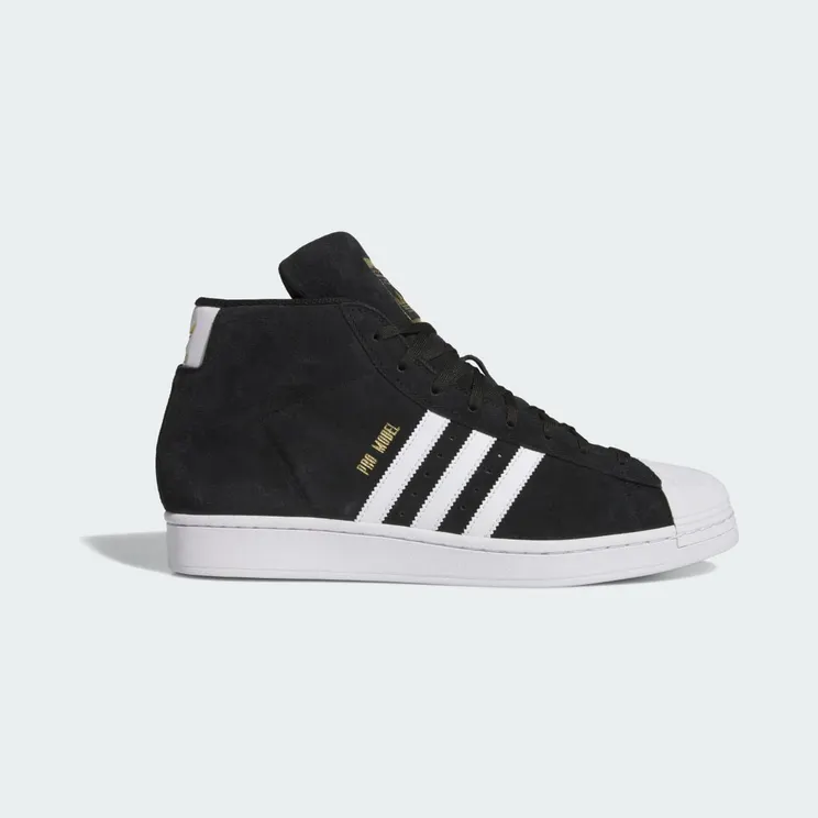 Adidas Pro Model Mid Sportschoenen Core Black / Cloud White / Gold Metallic (JH8146)