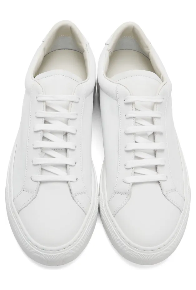 Common Projects White Retro Low Sneakers (ARTICLE 2311) (5)