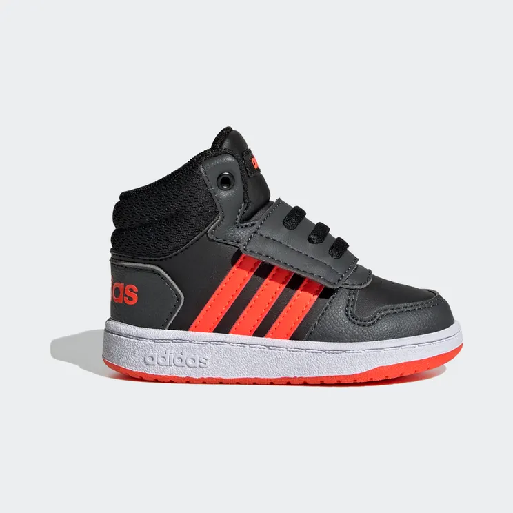 adidas Hoops 2.0 Mid Core Black / Solar Red / Grey Six (GZ7780)