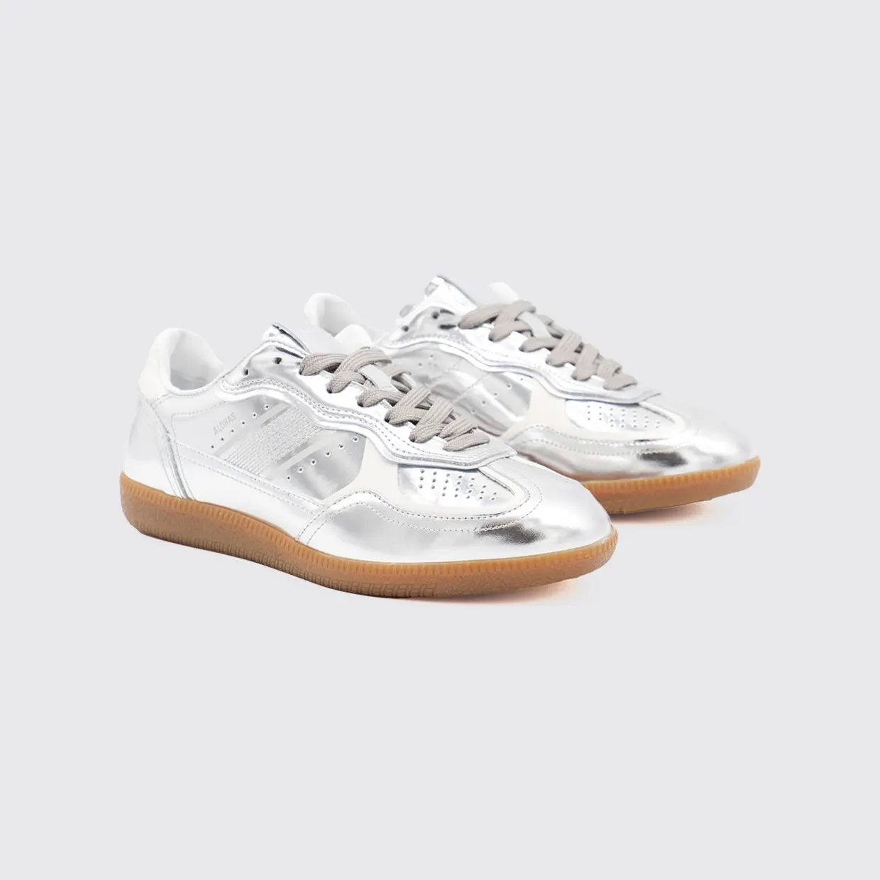 Alohas TB.490 Laminated Leather Sneakers Cream (S10054402)