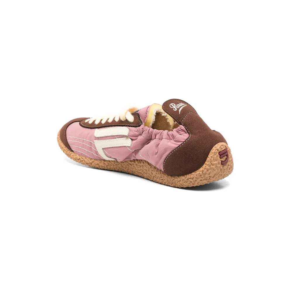 Puraai Logo-patch Panelled “Pink/Brown” (PU901C-002)