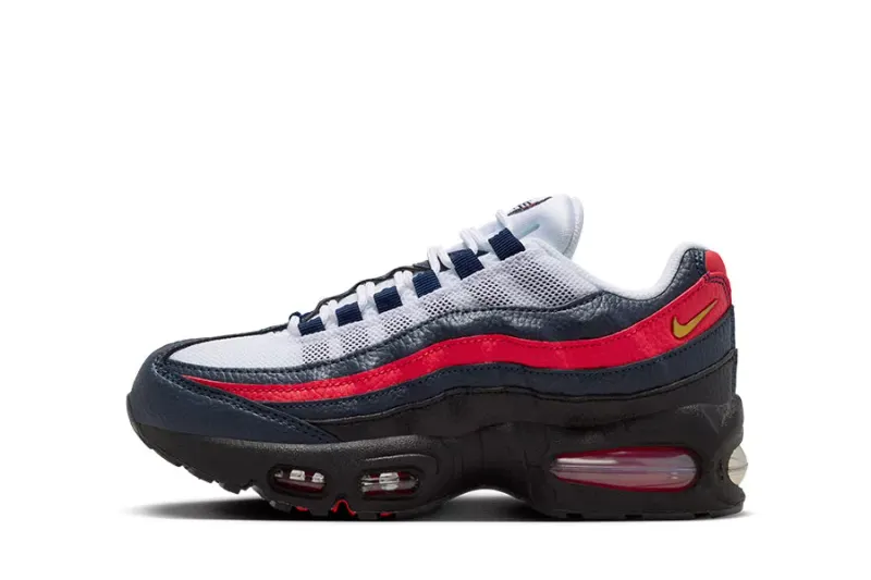 Nike Air Max 95 – “Obsidian / Challenge Red / White / Metallic Gold” (II7190-400)