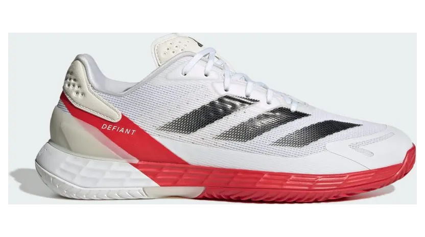 Adidas Defiant Speed 2 Tennisschoenen Cloud White / Core Black / Pure Ruby (JH6320)