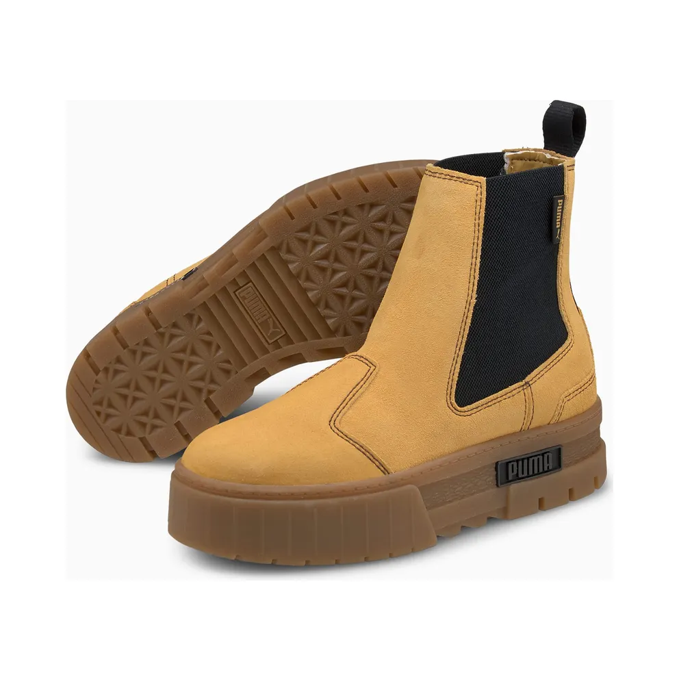 Puma Mayze Chelsea Suede Shoes Brown (382829-04)