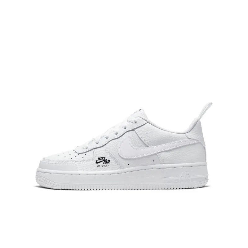 Nike Air Force 1 Low White Grey Fog (GS) White/Grey Fog-Black-White (CV9604-100)