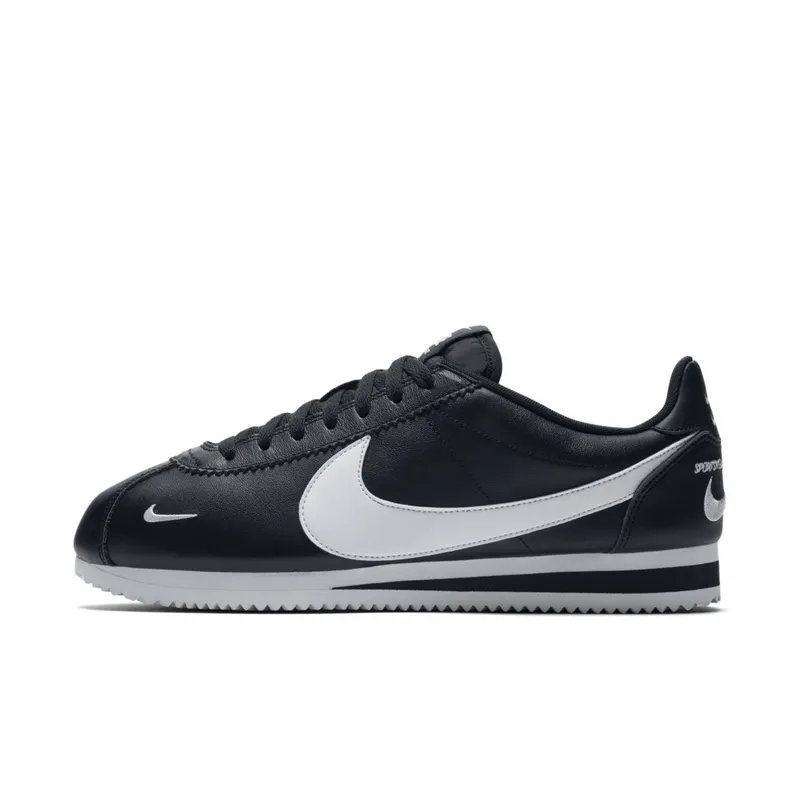 Nike Classic Cortez Mini Swoosh Black White Black/White (807480-004)