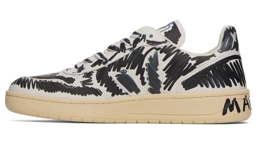 Marni Black & White Veja Edition V-10 Sneakers (VXMS-3067B-V1020) (3)