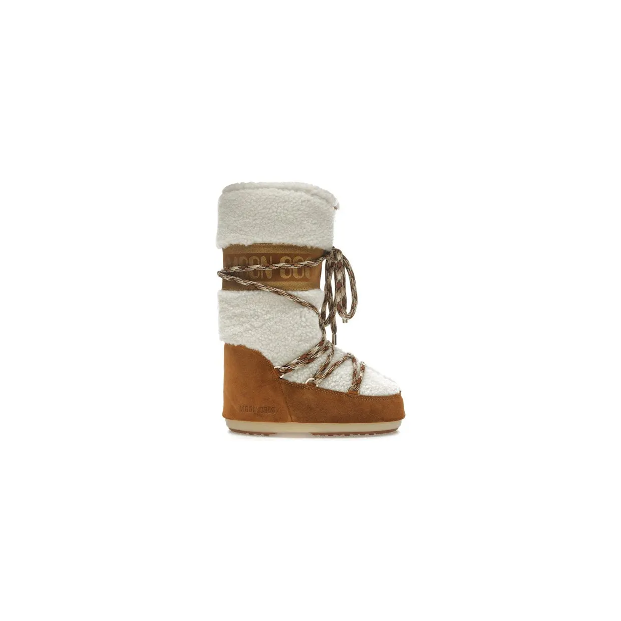 Moon Boot Icon Shearling Boot Whisky Off White (14026100001)