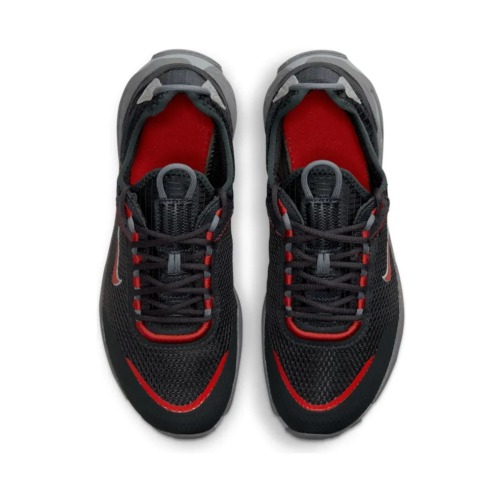 Nike React Live “Dark Smoke Grey / Smoke Grey / Light Smoke Grey / University Red” (CW1622-005)