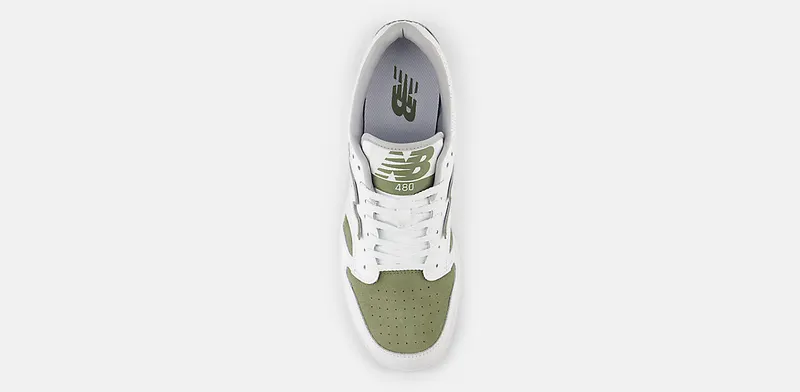 New Balance 480 White Olivine (BB480LRD)
