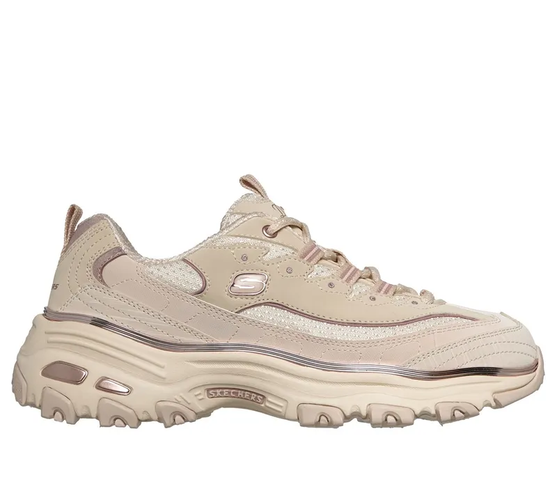 Skechers D’Lites – Chrome Wave Sneaker Natuurlijk
