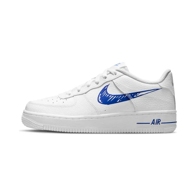 Nike Air Force 1 Low Sketch White Royal “White / Racer Blue” (DM3177-102)