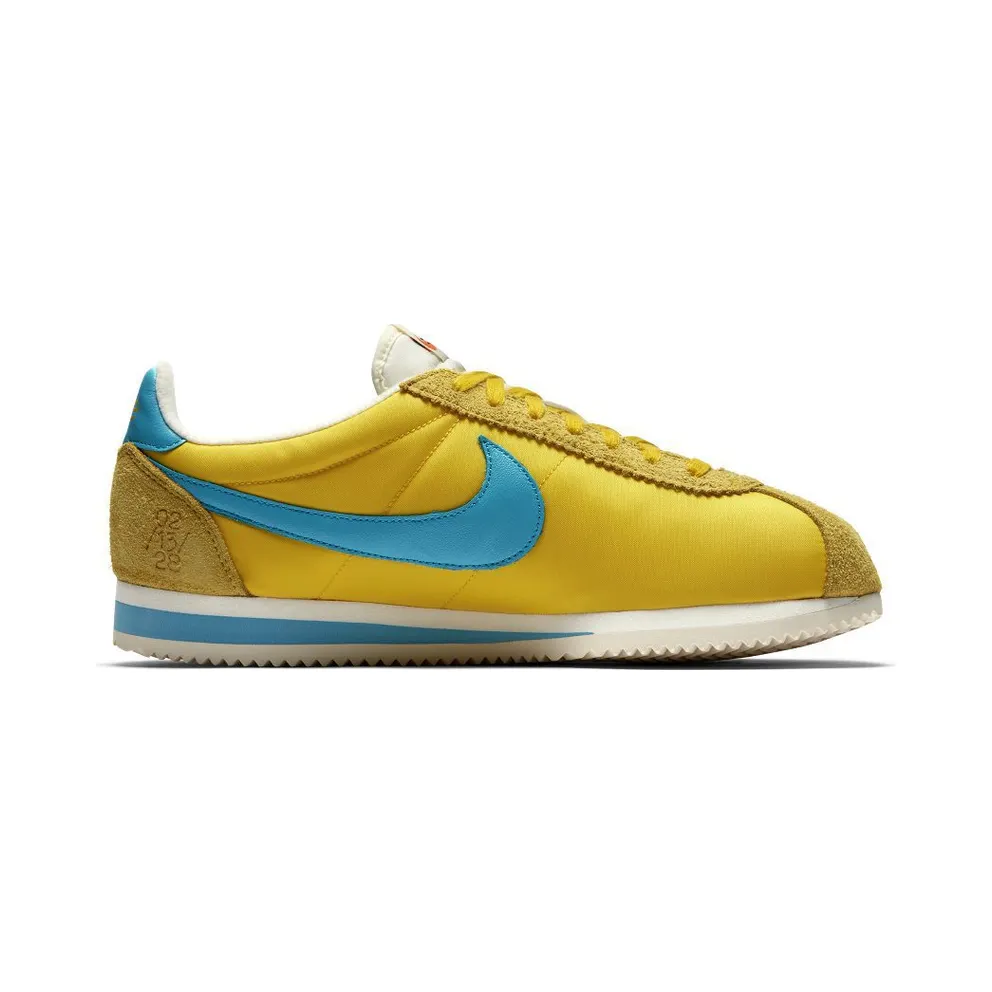 Nike Classic Cortez Kenny Moore Marathon Record Tour Yellow/Chlorine Blue-Sail (AH7853-700)