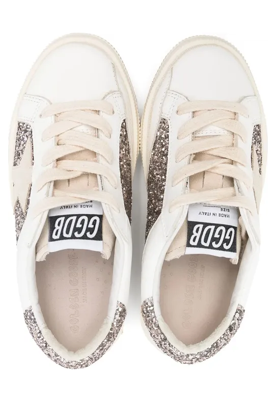 Golden Goose Glitter-panelled May “White/Silver” (GYF00715 F005321 11694) (2)