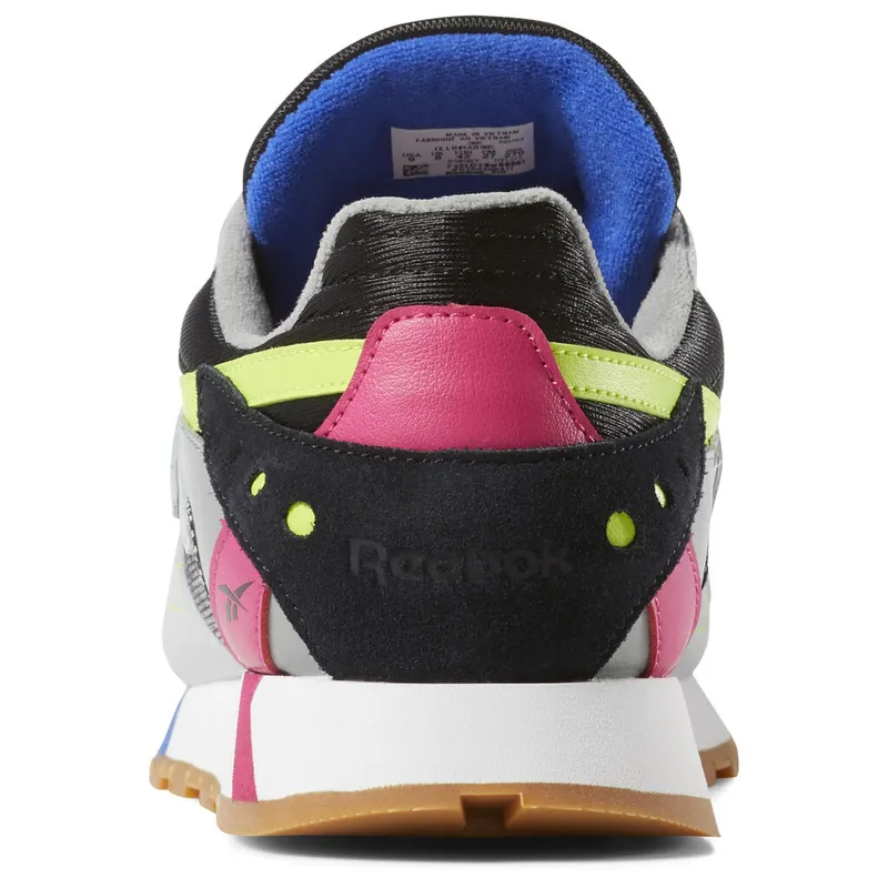 Reebok Classic Leather ATI 90s Grey Skull Grey/Black-Pink-Lime (Other Brands Reebok)