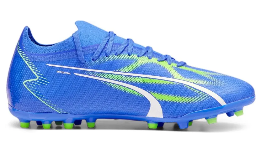 Puma Ultra Match MG Fußballschuhe Herren 03 – ultra blue/puma white/pro green 45 für Herren, blau, Größe 44 ½ EU / 10 UK (107520)