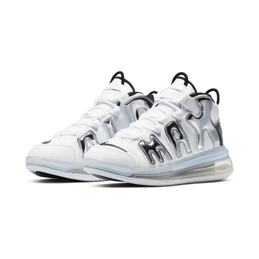 Nike Air More Uptempo 720 White Metallic Silver White/Metallic Silver-Black (BQ7668-100)