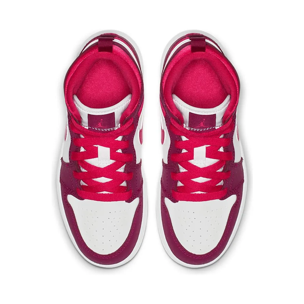 Jordan 1 Mid True Berry Rush Pink (PS) True Berry/Rush Pink-White (640737-661)